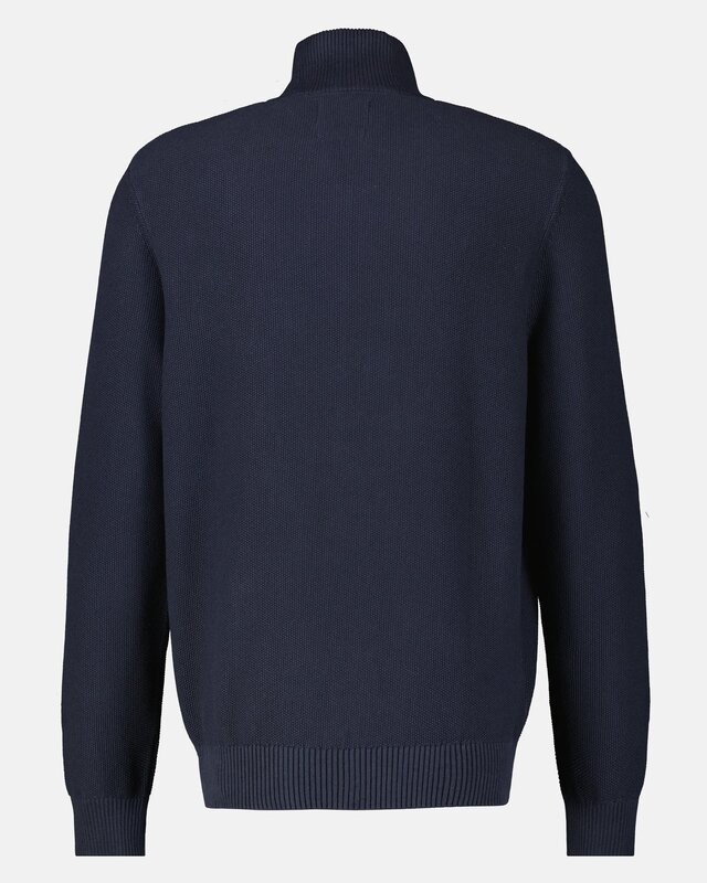 Lerros Knit Jumper in Troyer Design - Classic Navy