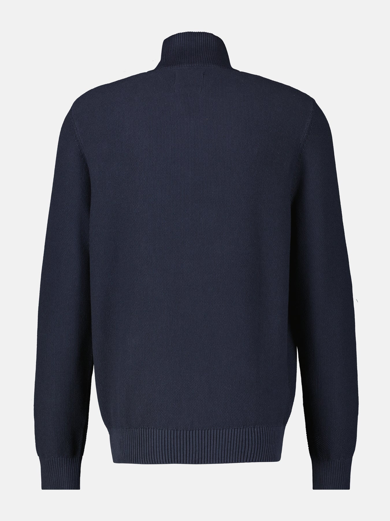 Lerros Strickpullover im Troyer Design - Classic Navy