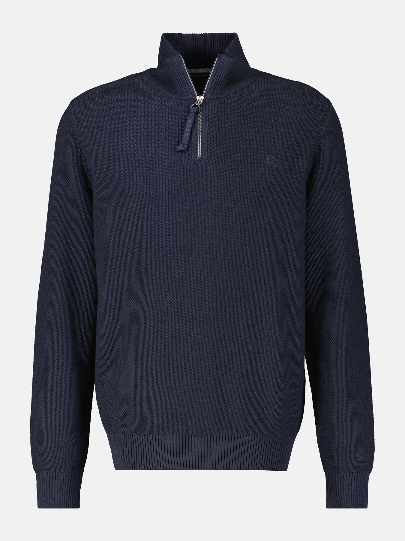 Lerros Strickpullover im Troyer Design - Classic Navy