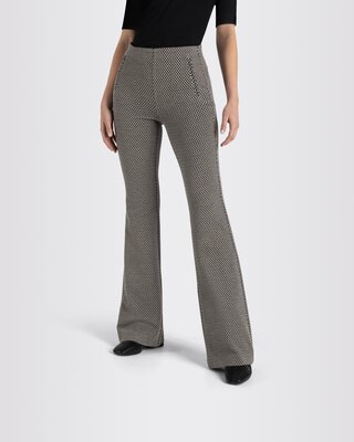 Mac Jeans Boot Zip - Champagne Jacquard