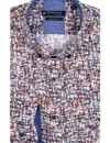Giordano Button-Down Shirt Print - Red