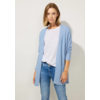 Basic Cardigan with Pockets - Feather Blue Melange