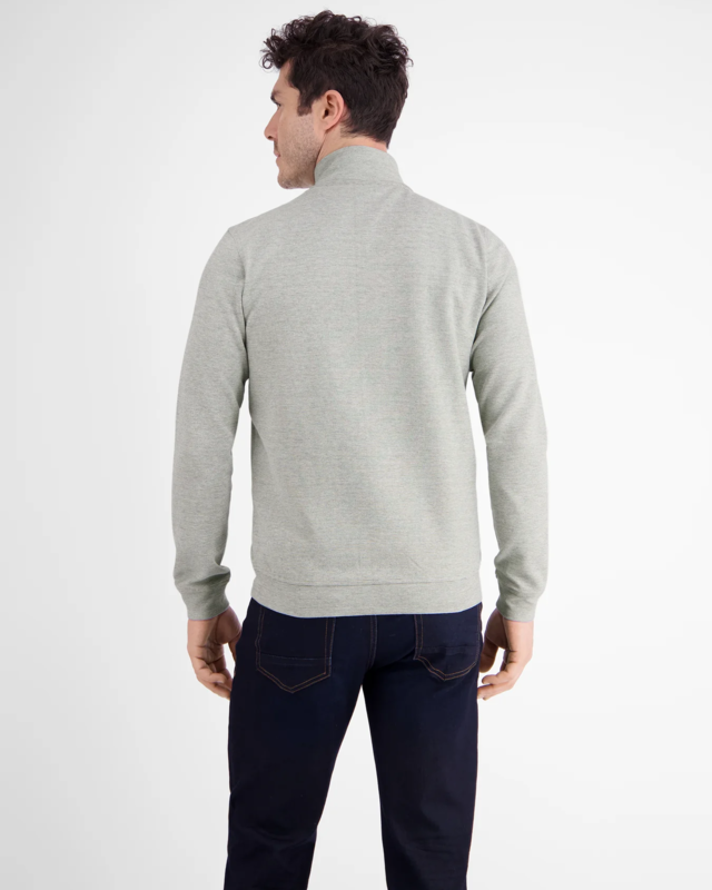 Lerros Sweatcardigan - Fog White Melange