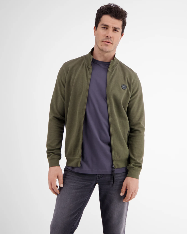 Lerros Sweatcardigan - Aged Olive