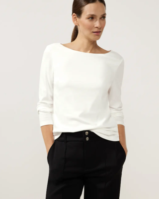 Street One Basic Longsleeve Shirt Lanea - Off White