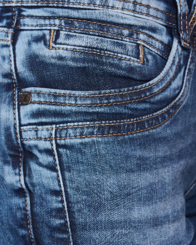 Street One Mittelblaue Casual Fit Denim Jane - Indigo Random Wash