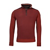 Sweater with Two-Tone Structure - Stone Red