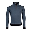 Sweater mit Two-Tone Jacquard - Rad Blue