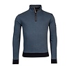 Sweater with Two-Tone Jacquard - Rad Blue