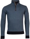 Baileys Sweater with Two-Tone Jacquard - Rad Blue