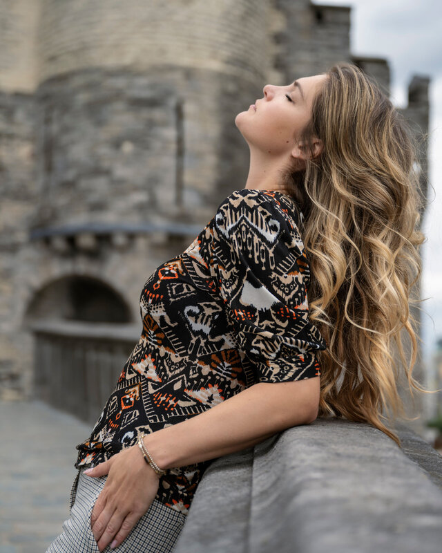 Elvira Collections Top Ivy Short - Indian Aztek