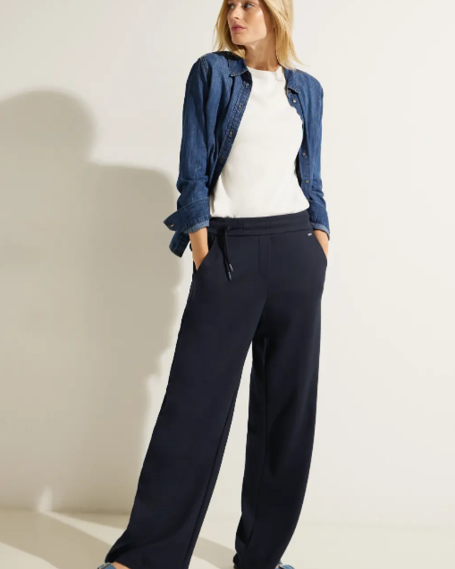 Blue / Cotton Blau Blues Fit - - Sky Hose CECIL Loose Neele Night | Jersey