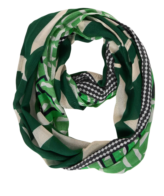 Street One Printmix Loop - Gentle Green