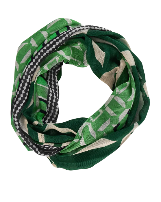 Street One Printmix Loop - Gentle Green