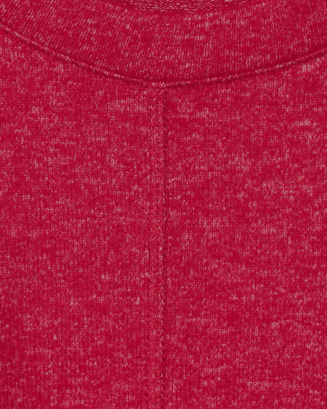 CECIL Cosy Melange Langarmshirt / - Cotton Melange | - Casual Rot Red Blues