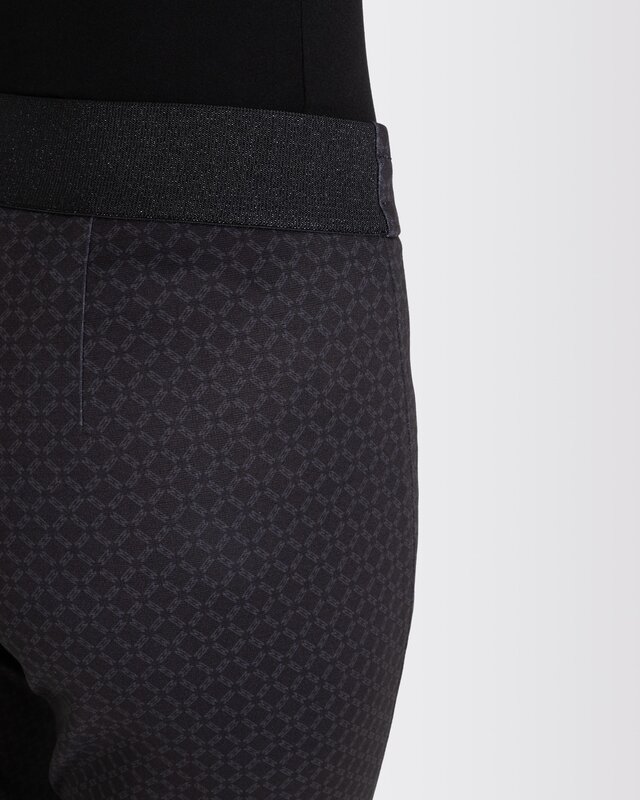 Mac Jeans Jersey Easy Smart Hose - Dark Ornament Print