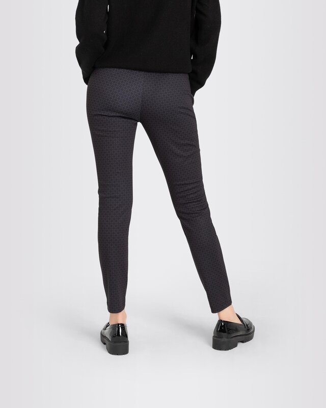 Mac Jeans Jersey Easy Smart Hose - Dark Ornament Print