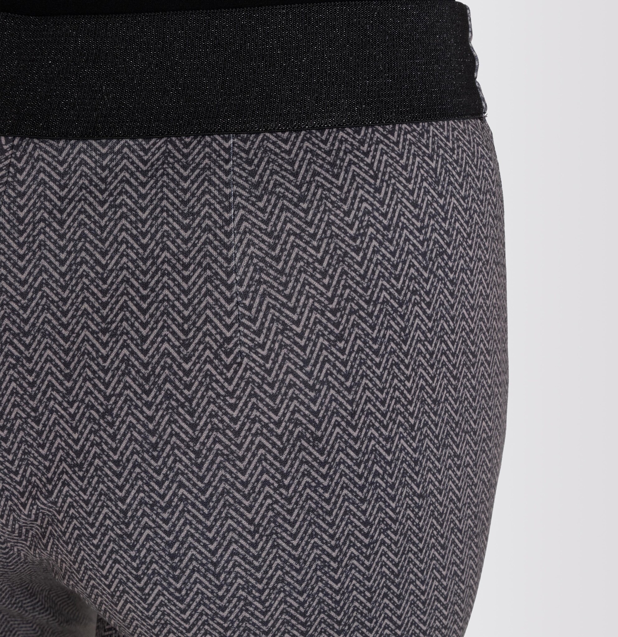 Mac Jeans Jersey Easy Smart Pants - Steel Grey Printed