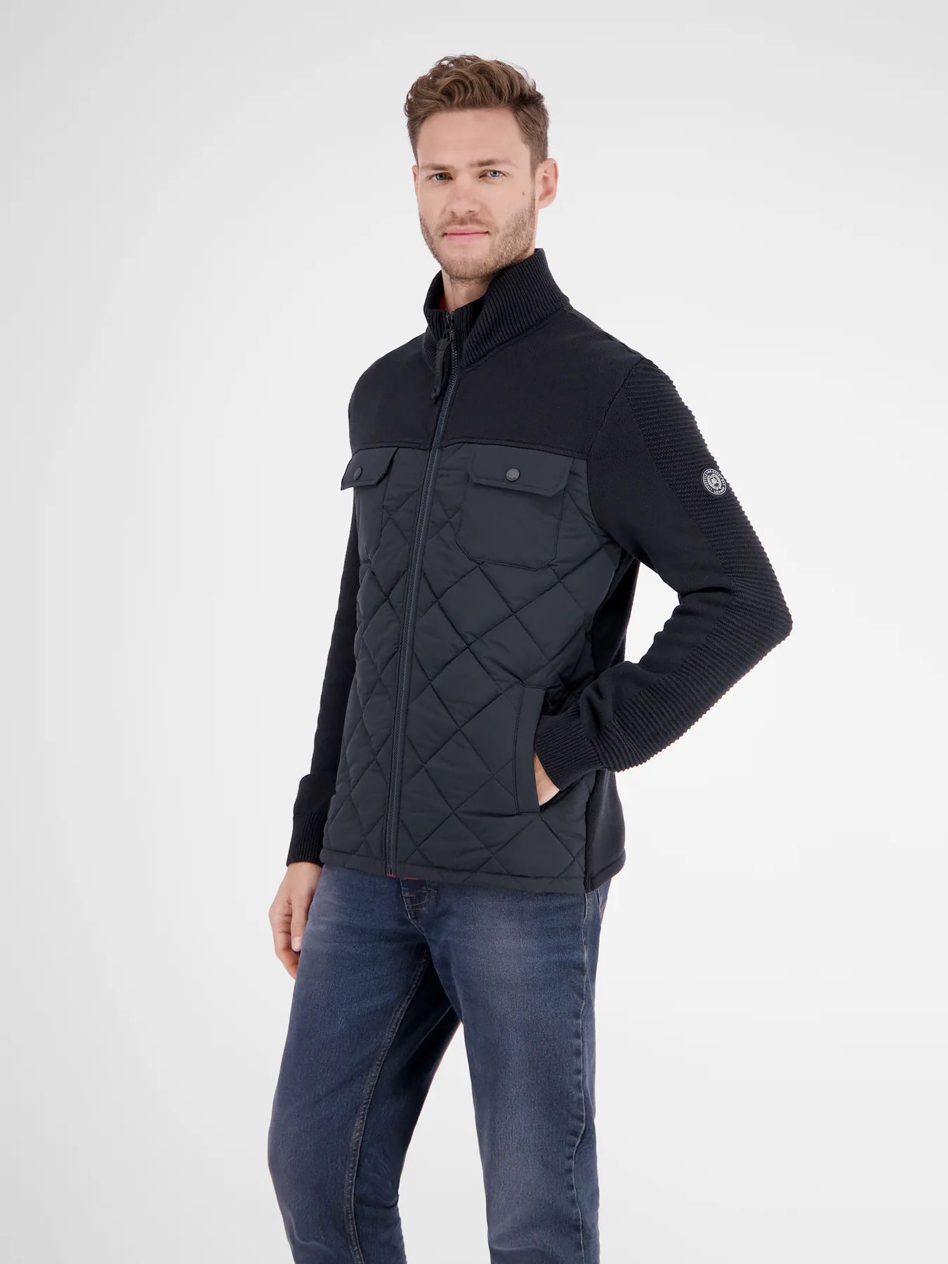 Lerros Materialmix Jacket - Classic Navy