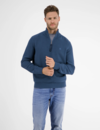 Lerros Strickpullover im Troyer Design - Deep Blue