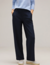 Street One Casual Fit Hose mit Struktur - Deep Blue