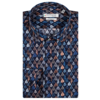 Modern Fit Print Shirt - Navy