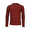 Sweater with Round Neck - Stone Red