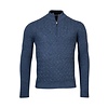 Jumper with Standing Collar - Denim Blue