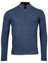 Baileys Jumper with Standing Collar - Denim Blue