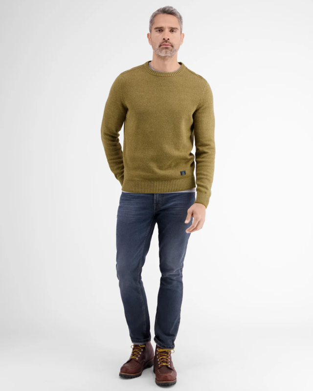 Lerros Round Neck Sweater - Dried Tobacco