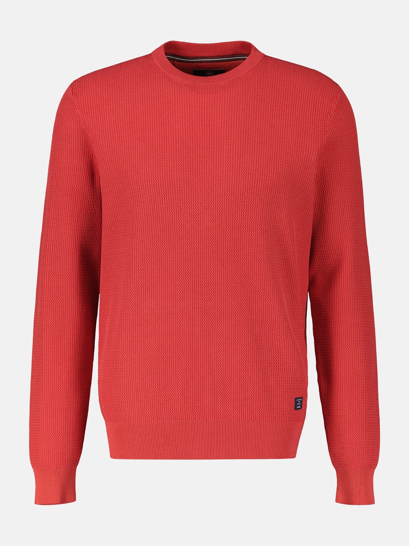 Lerros Round Neck Sweater - Lava Red