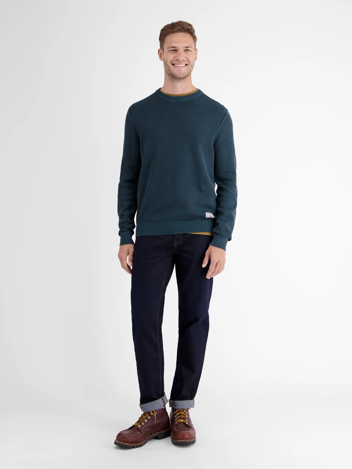Lerros Round Neck Sweater - Deep Blue