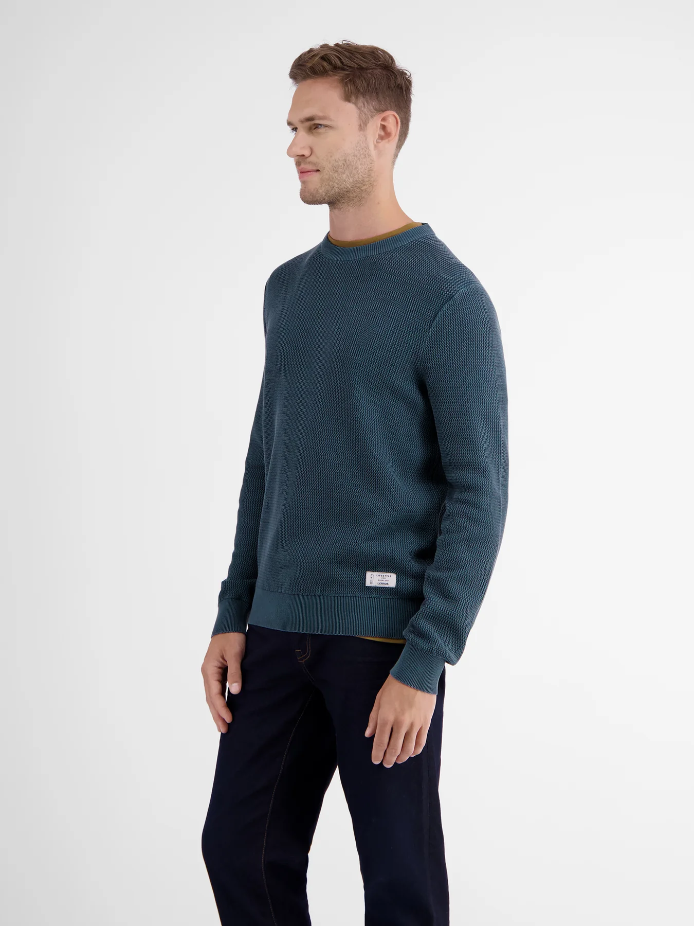 Lerros Round Neck Sweater - Deep Blue