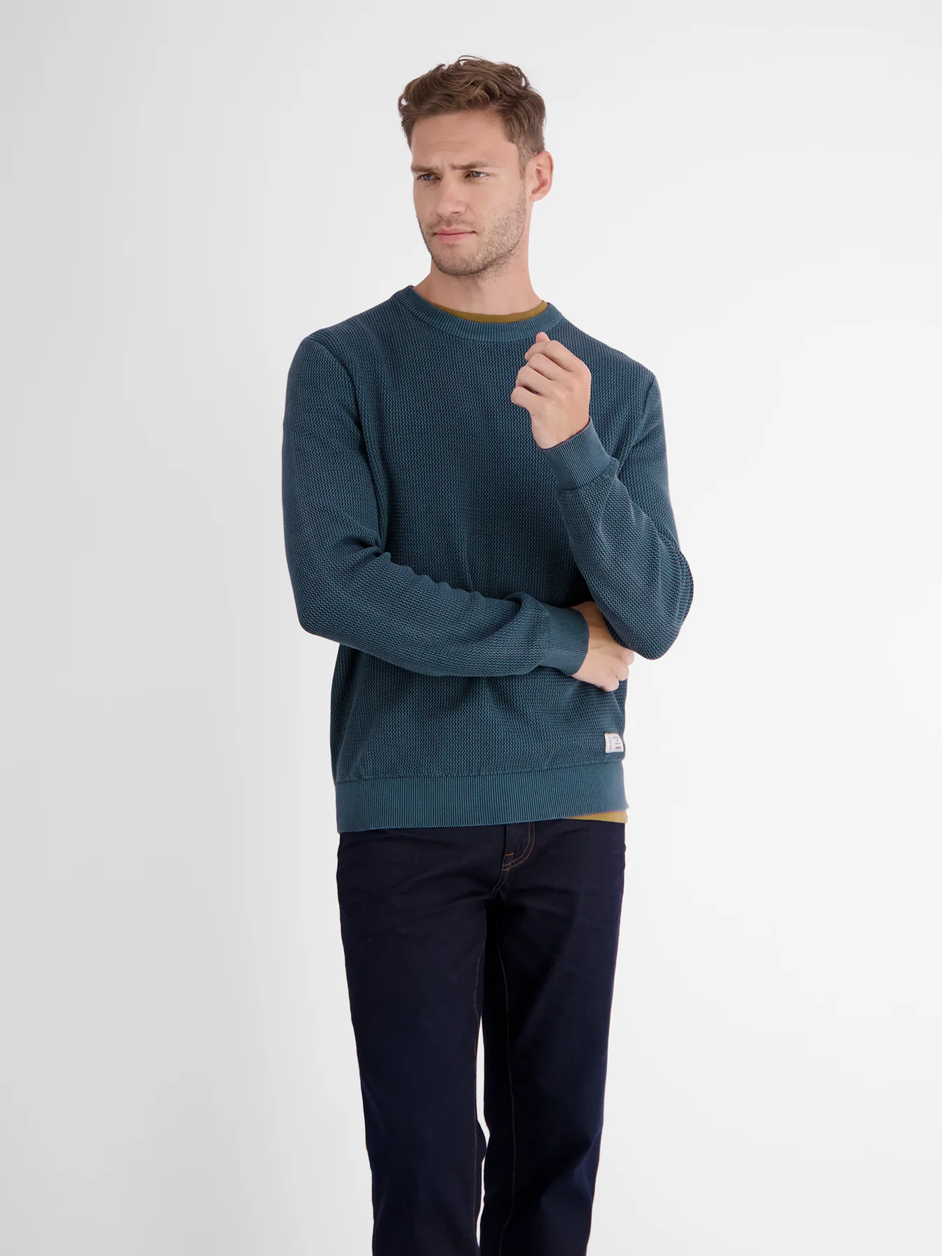 Lerros Round Neck Sweater - Deep Blue