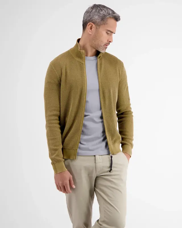 Lerros Strickjacke in Struktur Qualität - Dried Tobacco