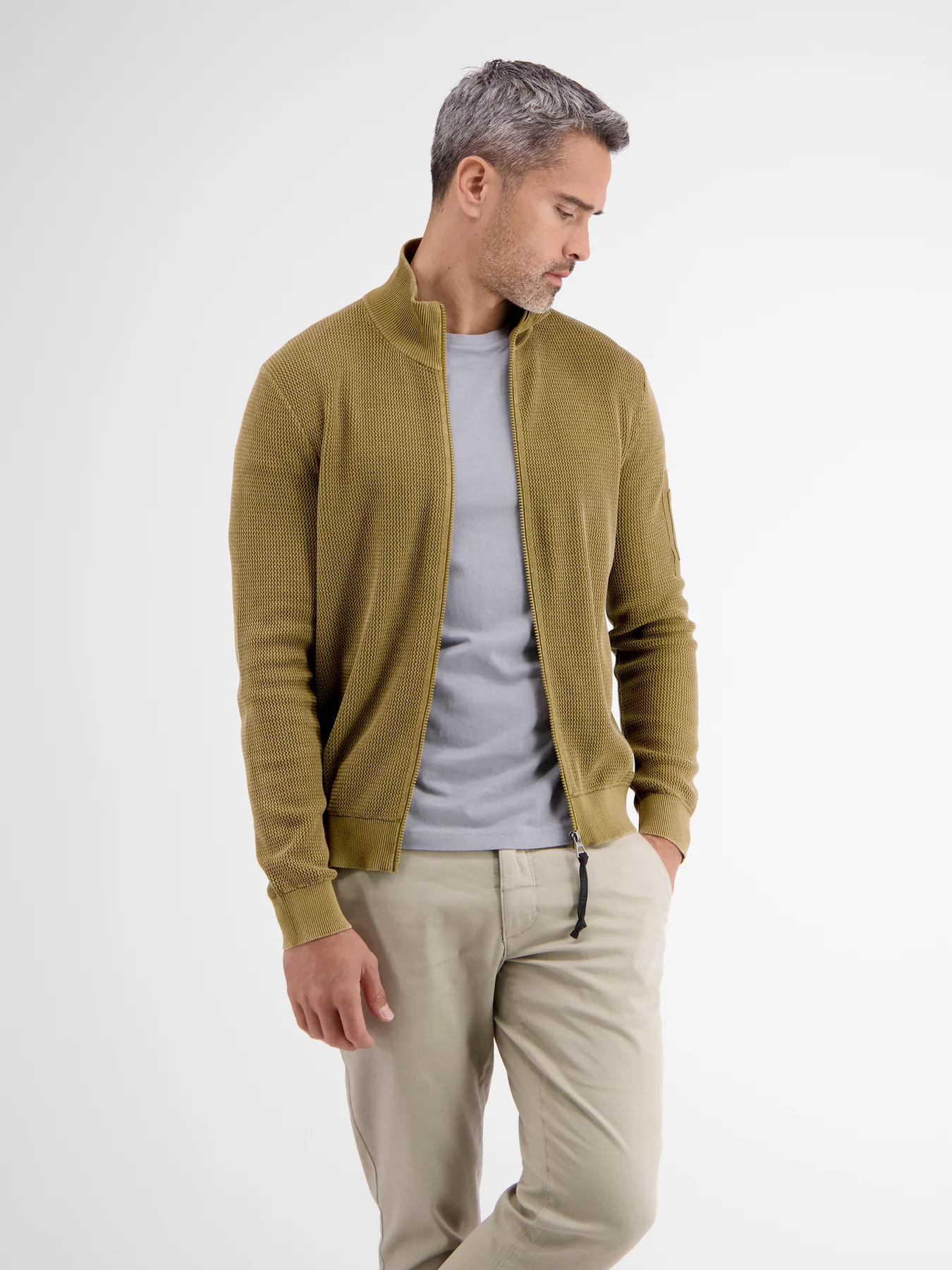 Lerros Structured Cardigan - Dried Tobacco