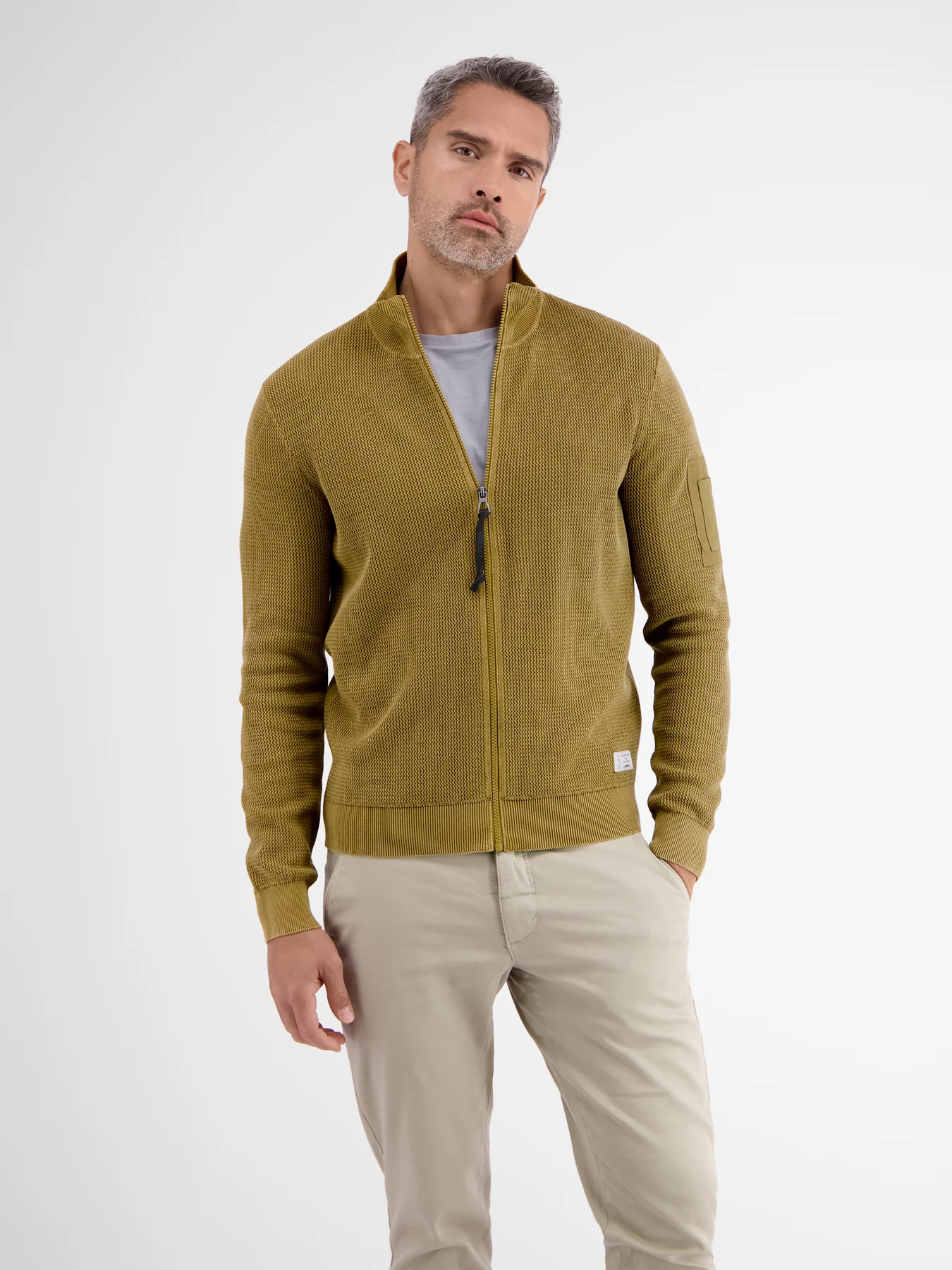 Lerros Structured Cardigan - Dried Tobacco