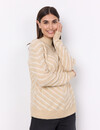 Soyaconcept Jumper Nessie Stripe 53 - Sand Melange Combi
