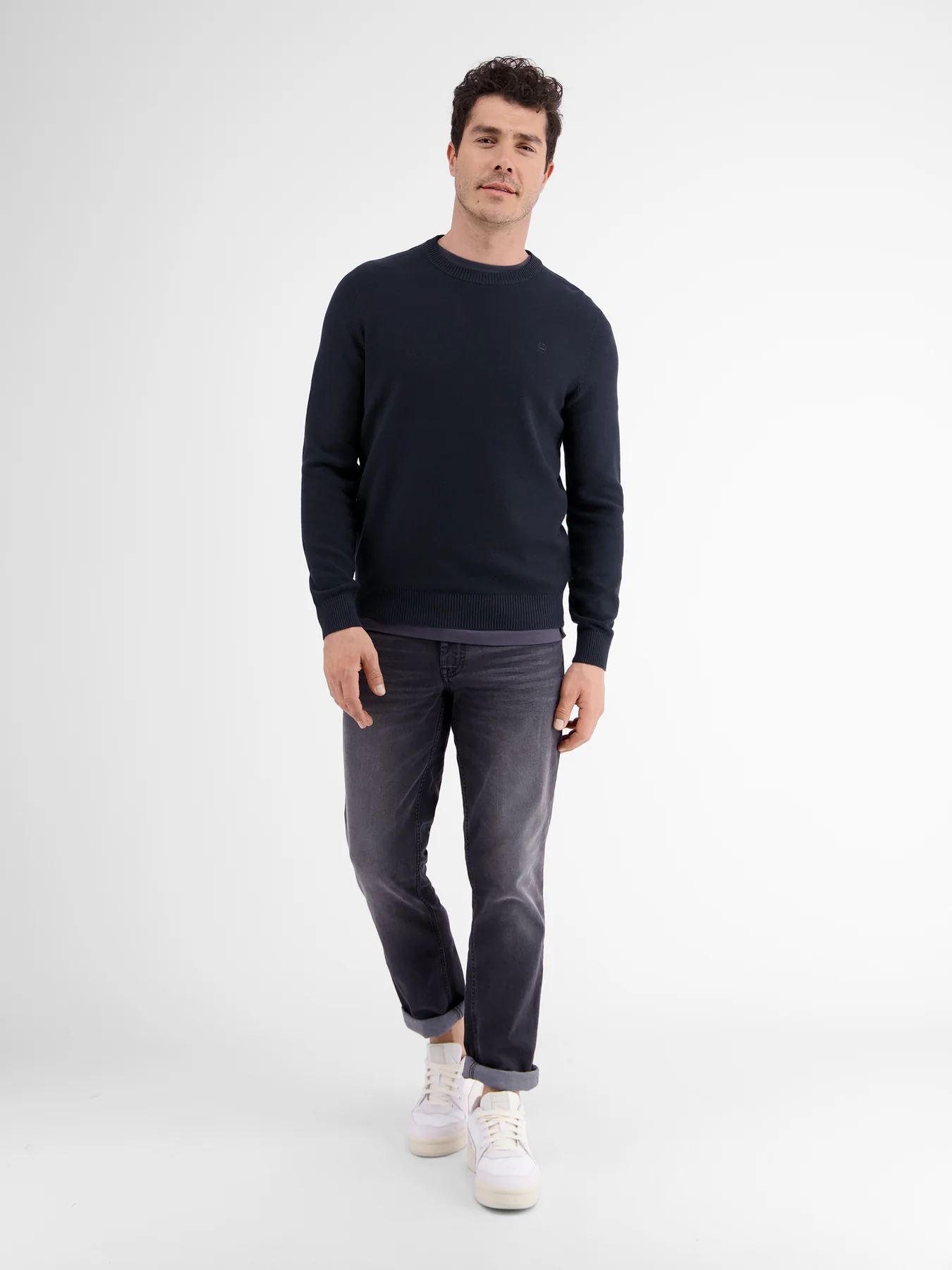 Lerros Basic Strickpullover - Deep Blue
