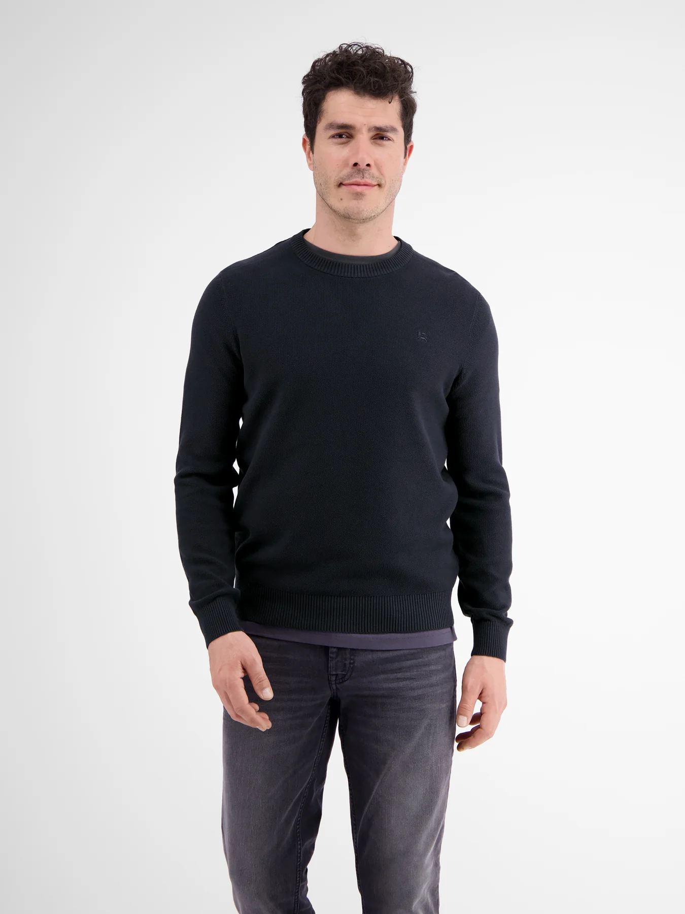 Lerros Basic Strickpullover - Deep Blue