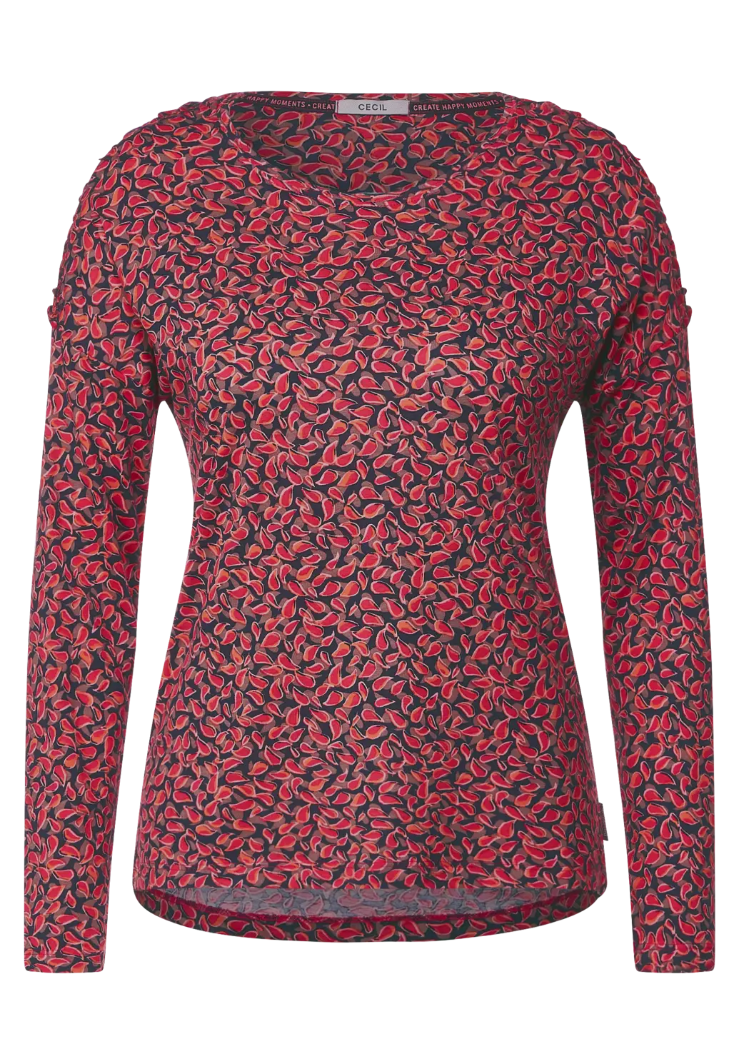 Cecil Shirt met Print - Cosy Coral