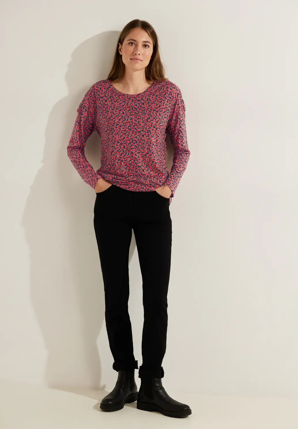 Cecil Shirt met Print - Cosy Coral