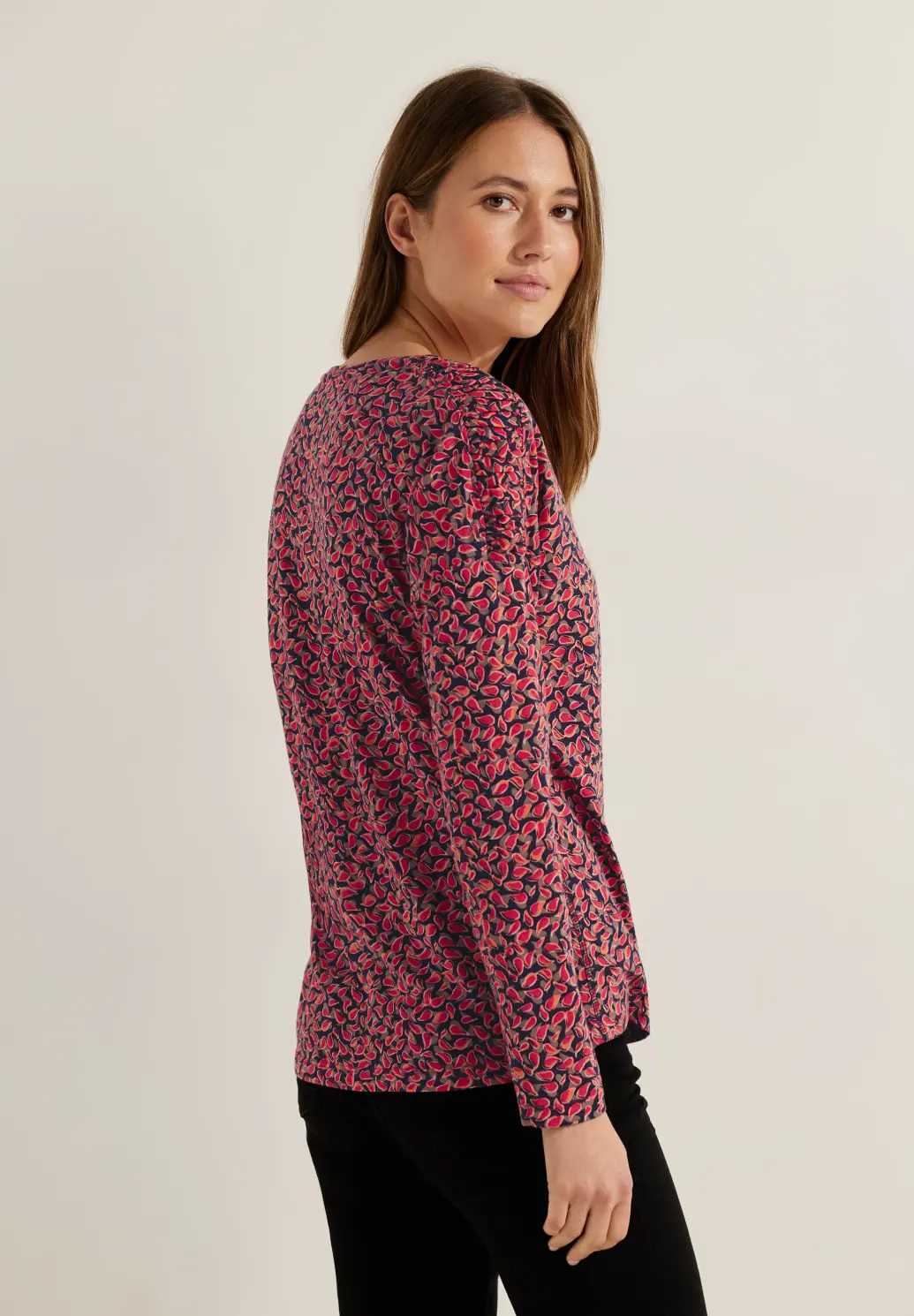 Cecil Shirt met Print - Cosy Coral