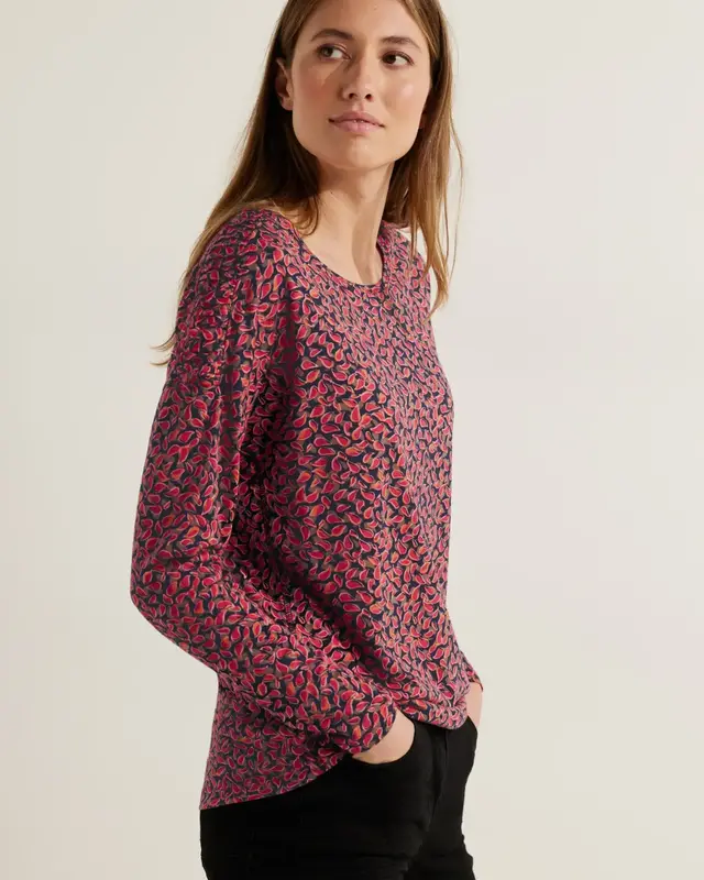Cecil Shirt met Print - Cosy Coral