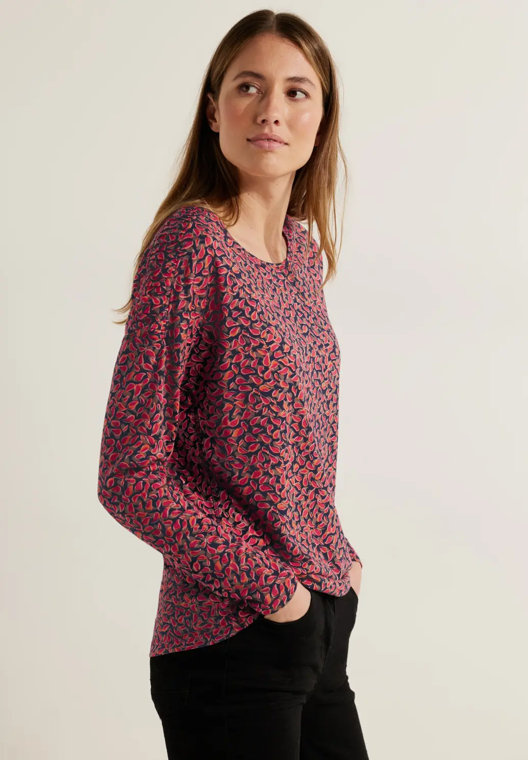 Cecil Shirt met Print - Cosy Coral