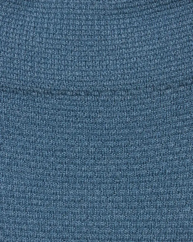 Street One Knit Jumper with Blues - Melange Blue - Structure Cotton Satin 