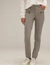 Street One Slim Fit Technostretch Broek York - Shiny Sandy Mocca