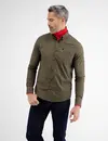 Lerros Longsleeve Popeline Shirt with Stretch - Dried Tobacco