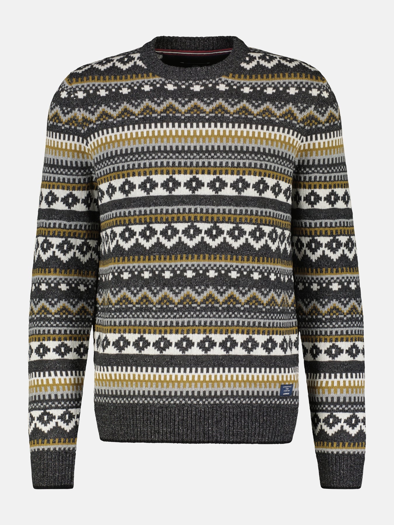 Lerros Jacquard Sweater - Black