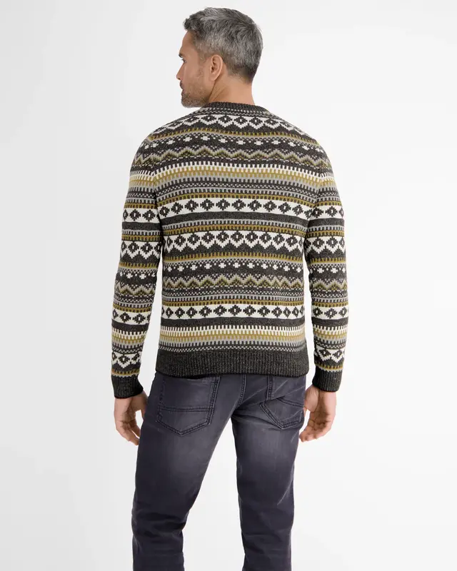 Lerros Jacquard Strickpullover - Black